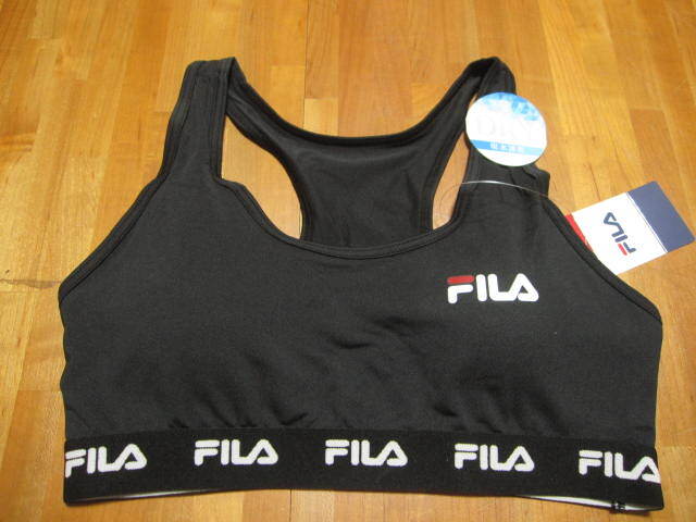 *送料無料*L*FILA*ブラック*ブラジャー*DRY 吸水速乾*フィラ*拍卖