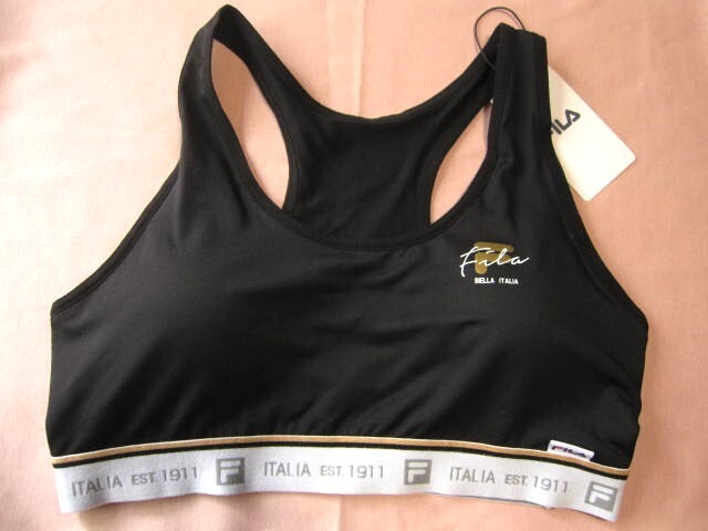 *送料無料*L*FILA*ブラック*ブラジャー*フィラ*スポブラ*黒*拍卖