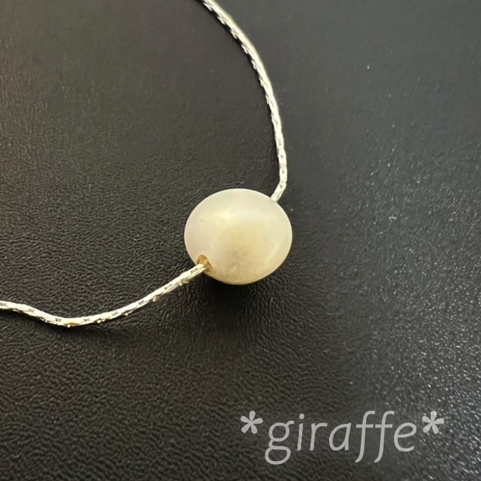 C257 匿名配送 ネックレス レディース 淡水パール シルバー s925 シンプル 上品 アジャスター有り拍卖