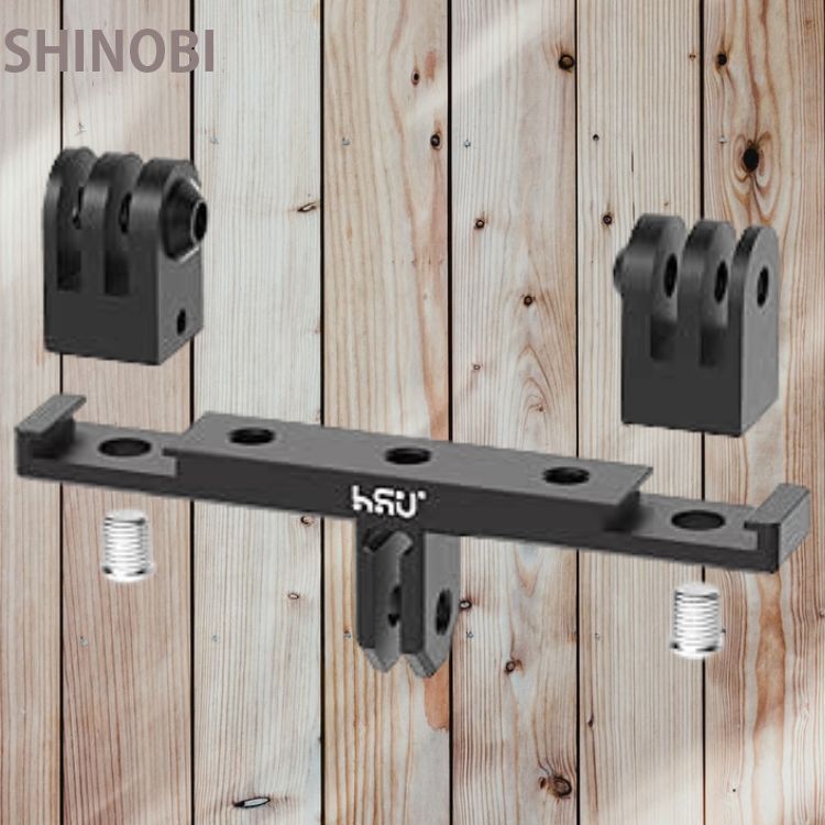 マウントアダプター ダブルアルミ製 デュアル マウント アクションカメラ アクセサリー拍卖