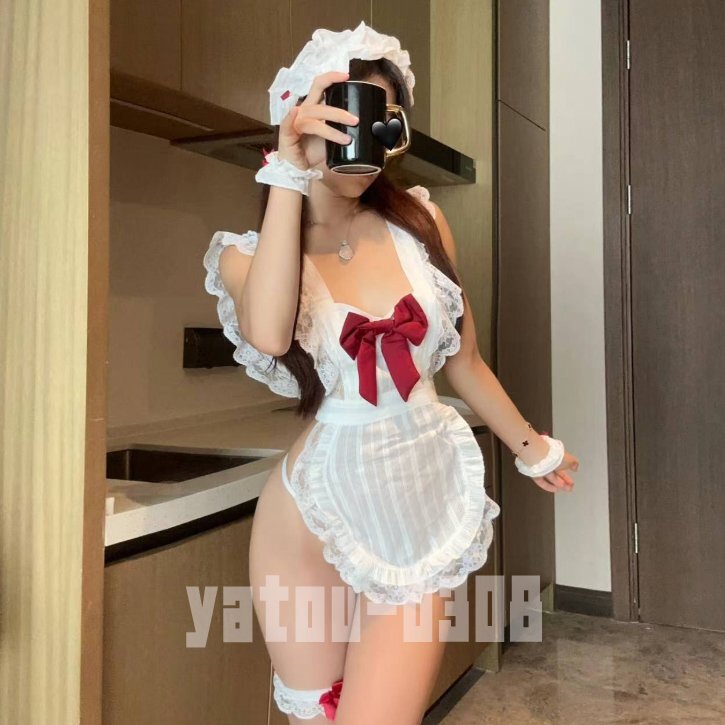 H964 コスプレウェア エプロン ミニスカート ウエイトレス メイド服 コスチューム セクシーランジェリー ナイトウェア拍卖
