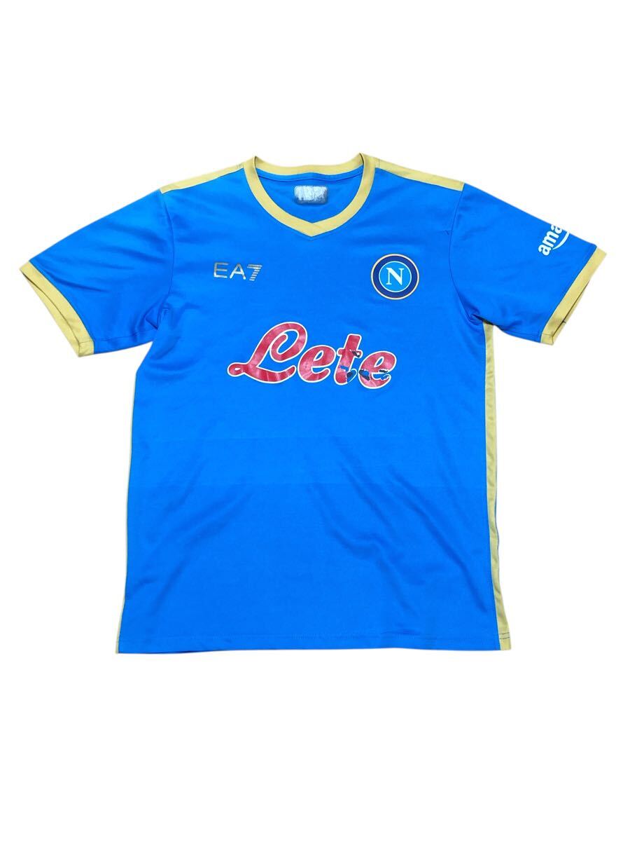 【サッカー】ナポリ ユニフォーム Mサイズ 水色 EA7 セリエA イタリア拍卖