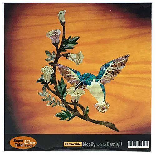 【SALE期間中】 ジャカモウ 楽器に貼る ハミングバード・デラックス インレイステッカー ギターやベース B-143HB-14拍卖