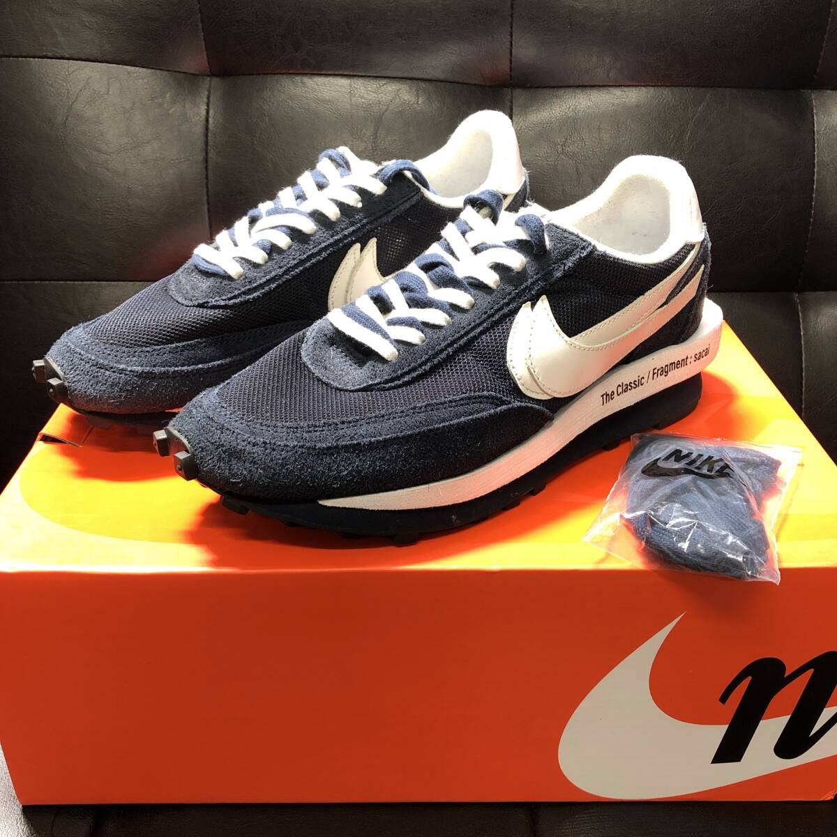 GQ2912◇NIKE / Fragment / sacai : LDWAFFLE SF◇27.5cm◇ネイビー系 DH2684-400 ナイキ フラグメント サカイ ワッフル拍卖