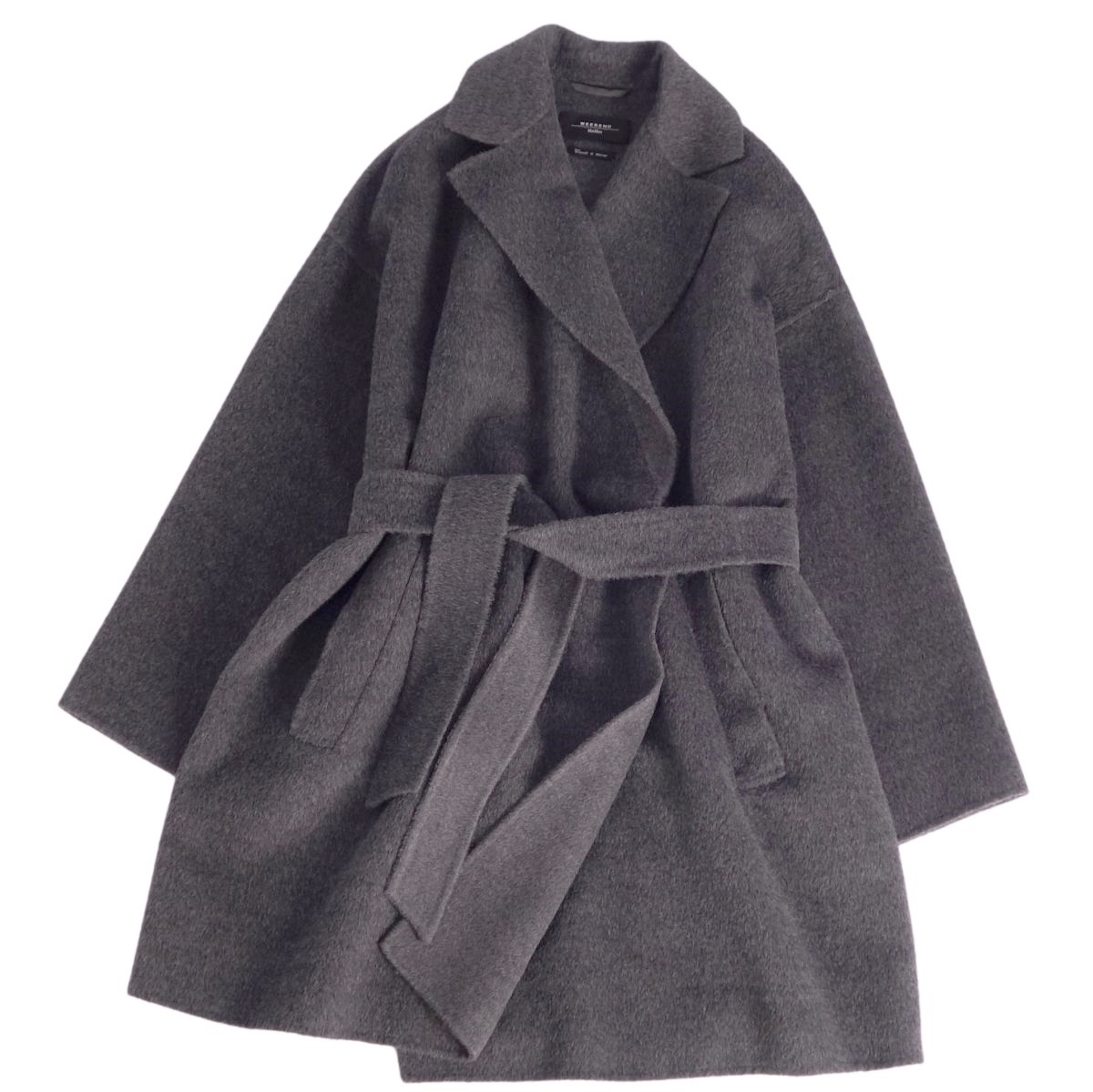 極美品 マックスマーラ Max Mara WEEKEND 2024AW コート ベルト付き cucito a mano クチートアマーノ アルパカ 38 ce05dm-rm20e31300拍卖