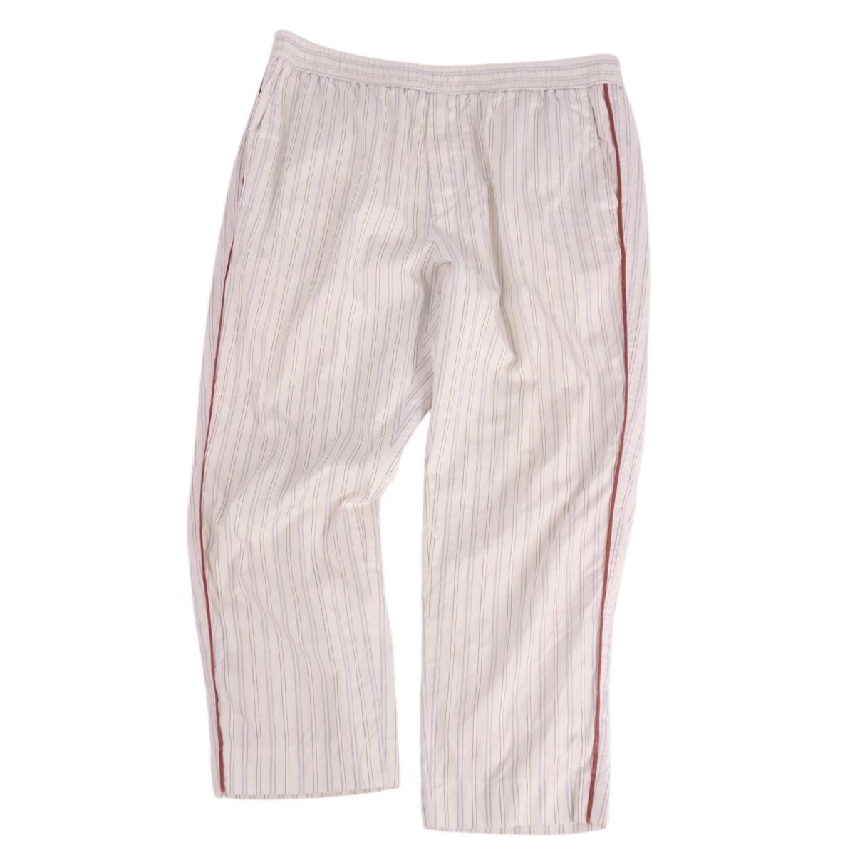 グッチ GUCCI パンツ ロングパンツ イージーパンツ ストライプ コットン ボトムス メンズ 50(L相当) ホワイト ce07mn-rm10f13443拍卖