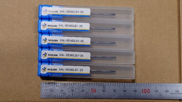 R1 首下25mm 新品 超硬 ボールエンドミル 5本セット misimi ミスミ製拍卖