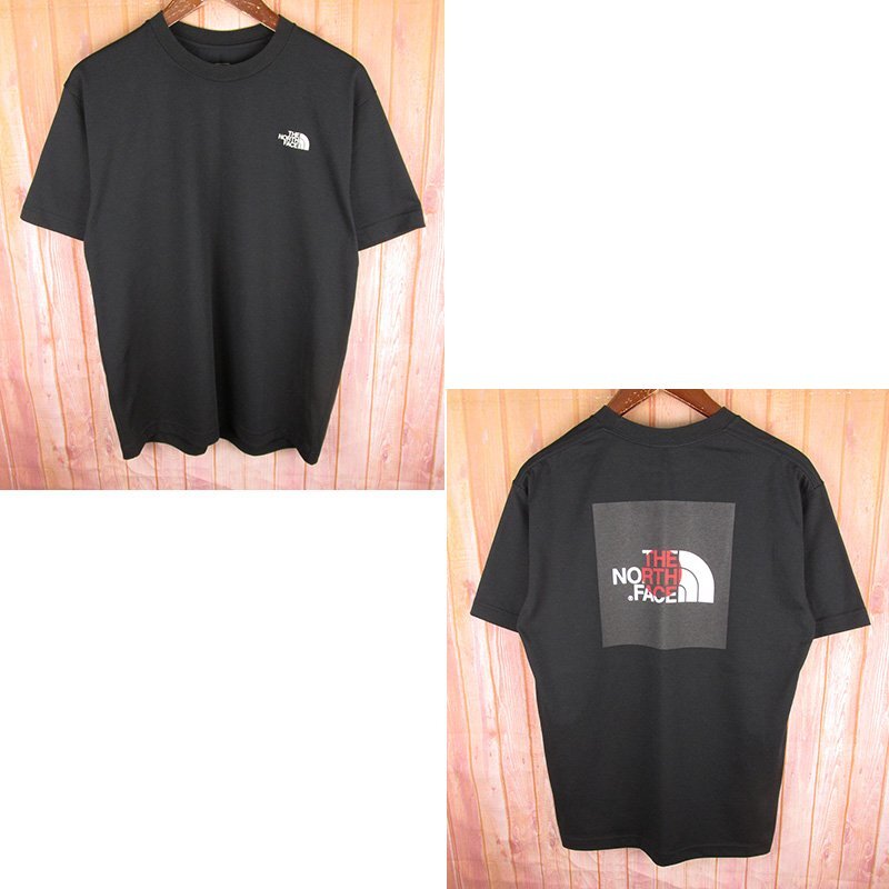 LST12171 THE NORTH FACE ノースフェイス ナショナル フラッグ スクエアロゴ Tシャツ NT31943 ブラック S 美品(クリックポスト可)拍卖