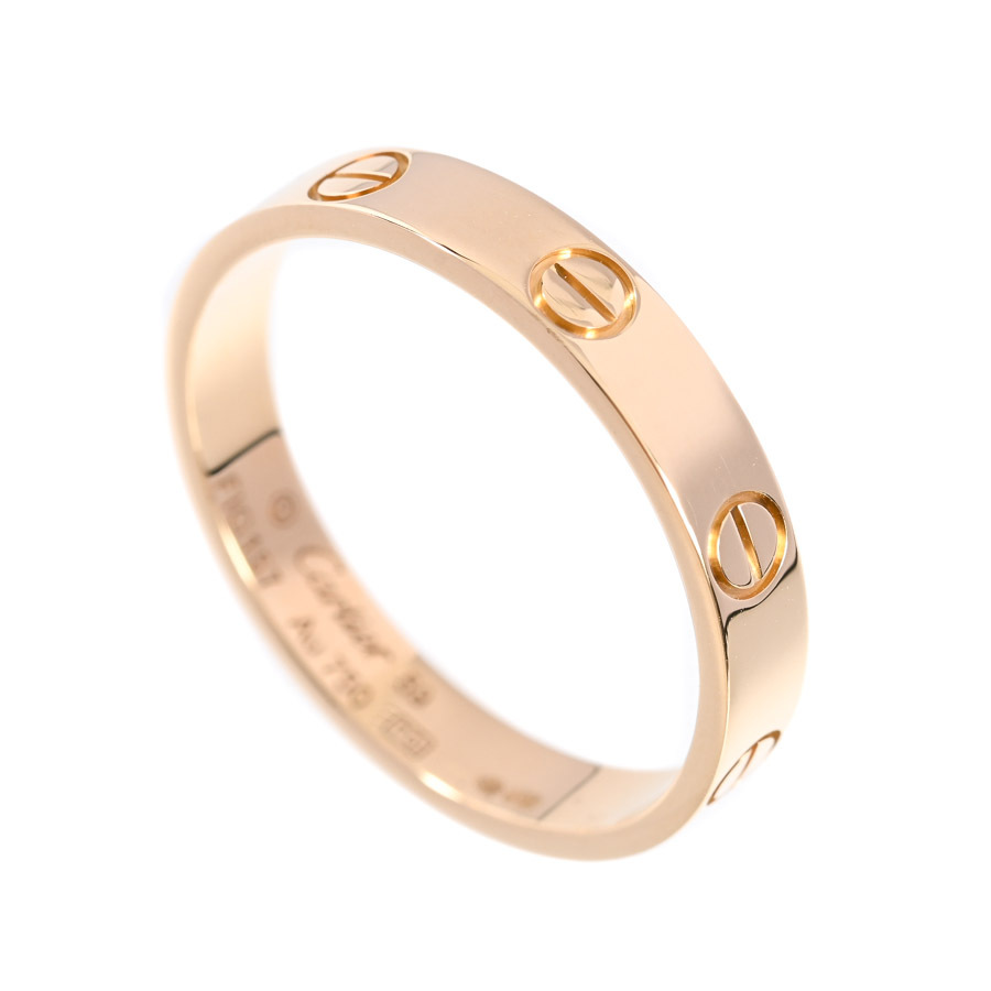 カルティエ ミニラブリング リング #59 B4085059 レディース 中古A品拍卖