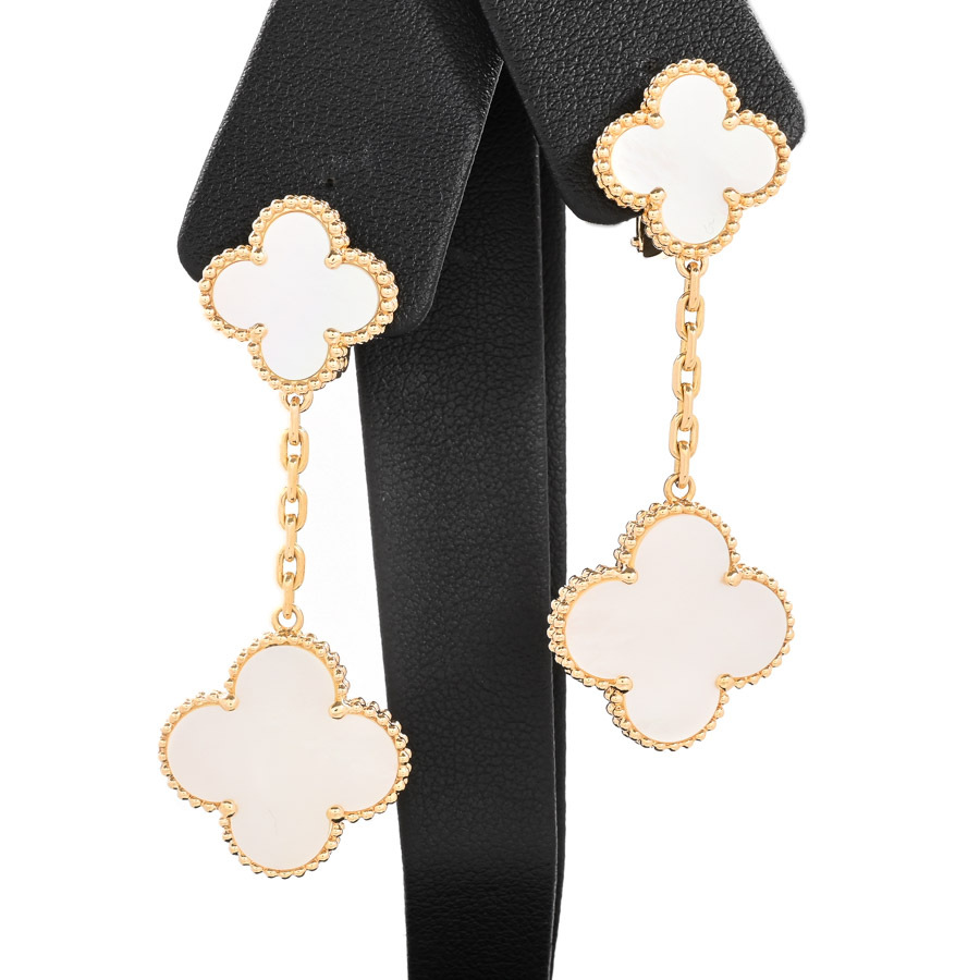 ヴァンクリーフアーペル マジックアルハンブラ ピアス チャーム(最大):約W20xH53mm VCARD78800 レディース 中古A品拍卖