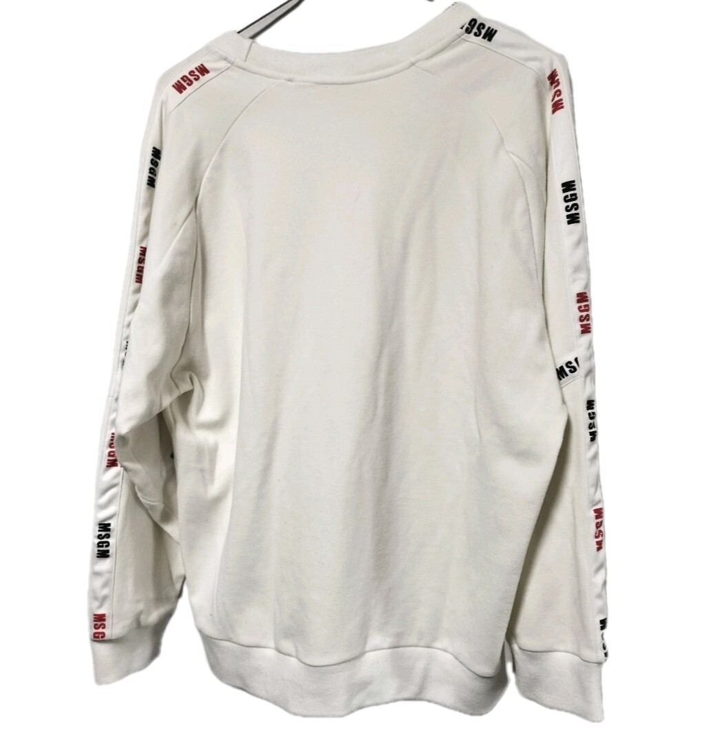 MSGM トレーナー XLサイズ スウェット ホワイト拍卖
