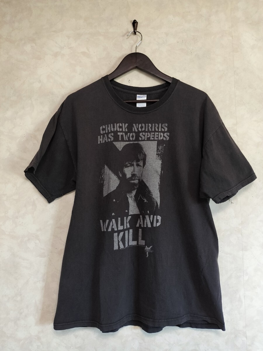 レア チャック・ノリス ヴィンテージ Tシャツ Lサイズ US古着拍卖