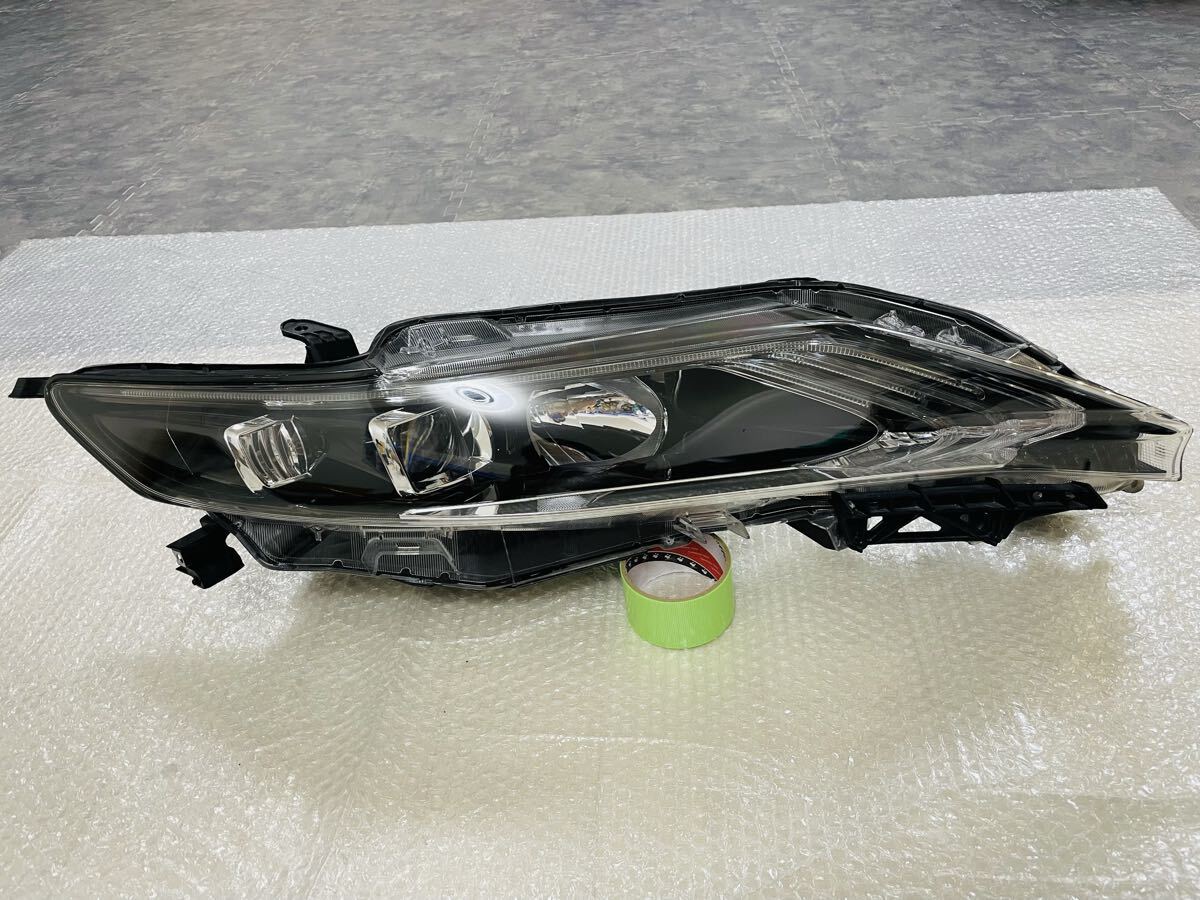 ★ステー補修あり★ トヨタ 60系 ハリアー ZSU60W AVU65W 前期 純正 ヘッドライト ヘッドランプ 右 LED 48-147 打刻52拍卖