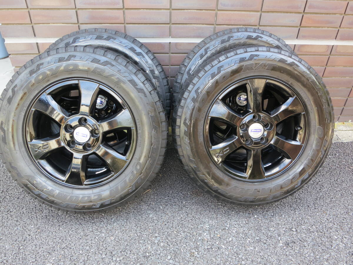 ボルボ/純正/16インチ/XC70/VOLVO 215/70R16 7J/ハブ径63㎜/PCD108/オフセット+50/5穴/TOYO/OPEN COUNTRY/タイヤホイール4本セット拍卖