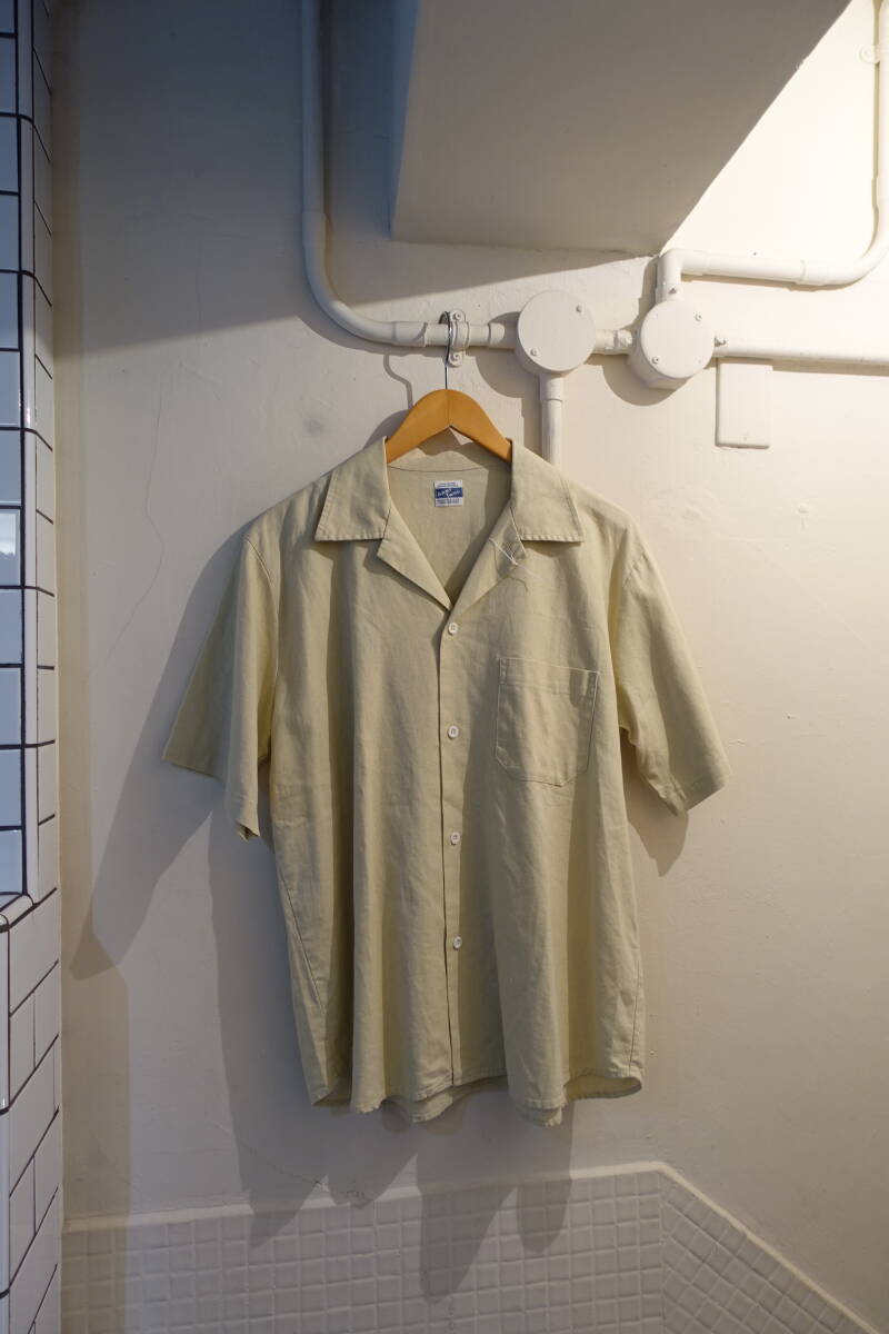 ◎ARMY TWILL × BEAUTY&YOUTH 半袖 シャツ 24SS 定価13750円 リネン55% ベージュ系拍卖