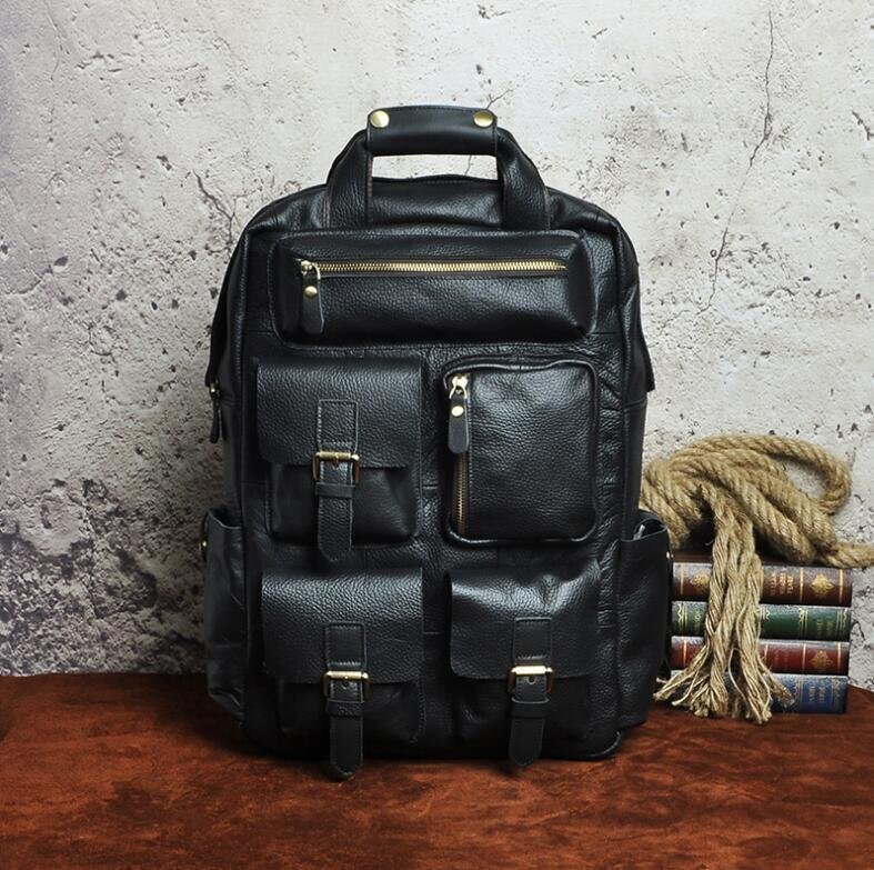 本革 リュックサック メンズ レザー バックパック レトロ リュック アウトドア 大容量 通勤通学 1泊~2泊用拍卖