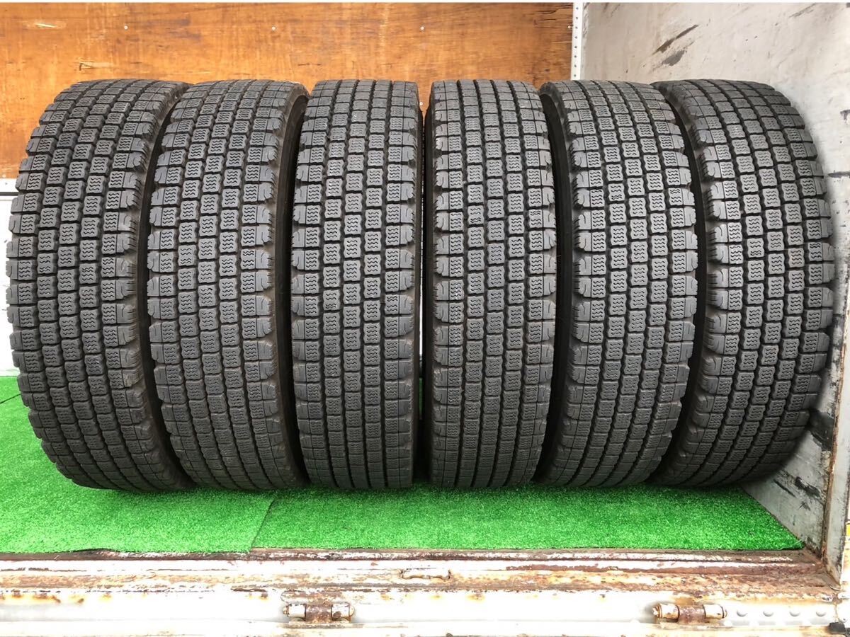 ★溝Good!★225/80R17.5ブリヂストンW910 2022年製 スタッドレス6本セット 1289-S-7700拍卖