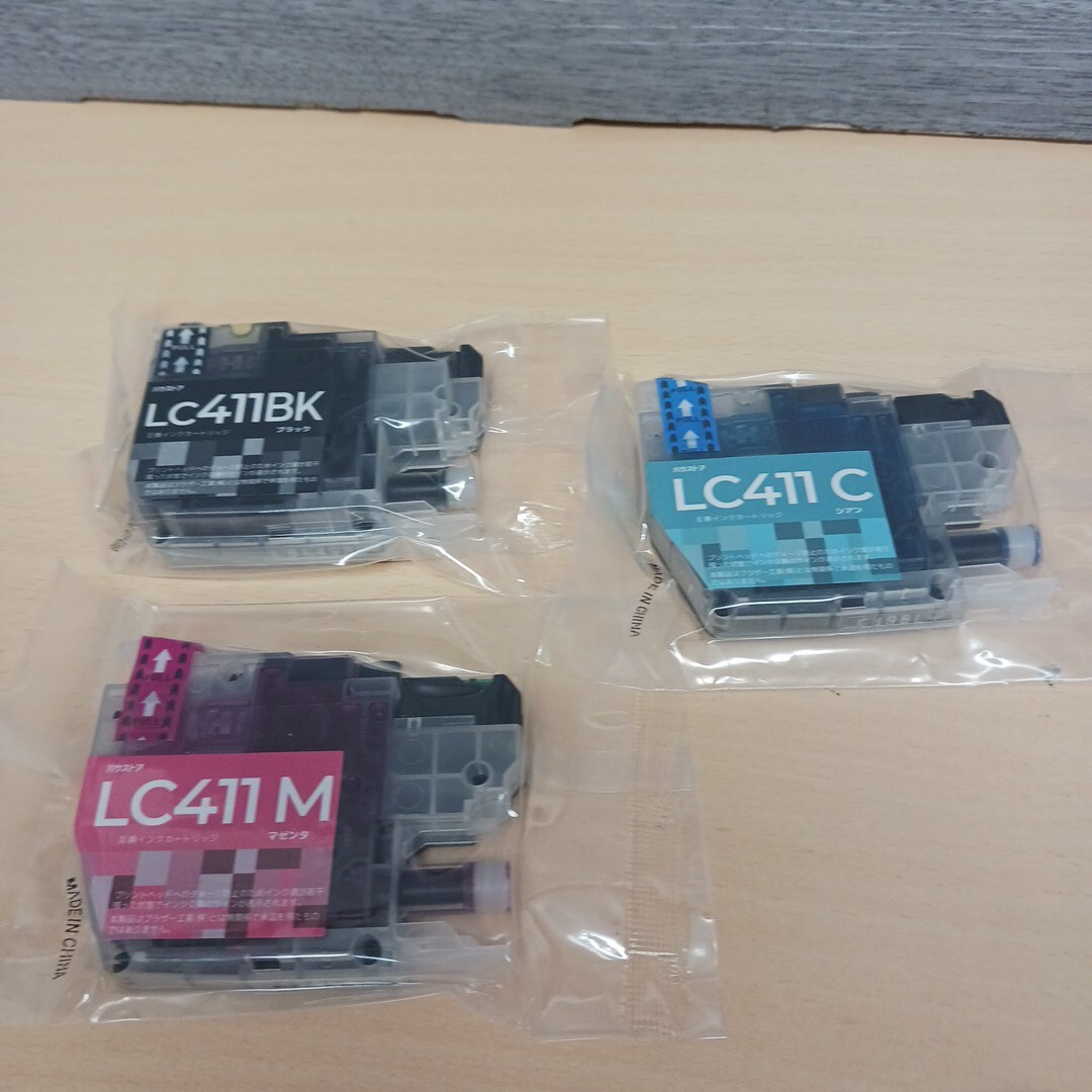 y071014k バウストア 【互換品】ブラザー Brother LC411(BK/C/M)3本セット拍卖