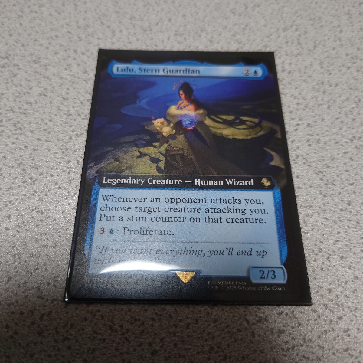 MTG FIN 厳格なガード、ルールー 英語 一枚 拡張アート ファイナルファンタジー Final Fantasy 統率者デッキ FIC 即決拍卖