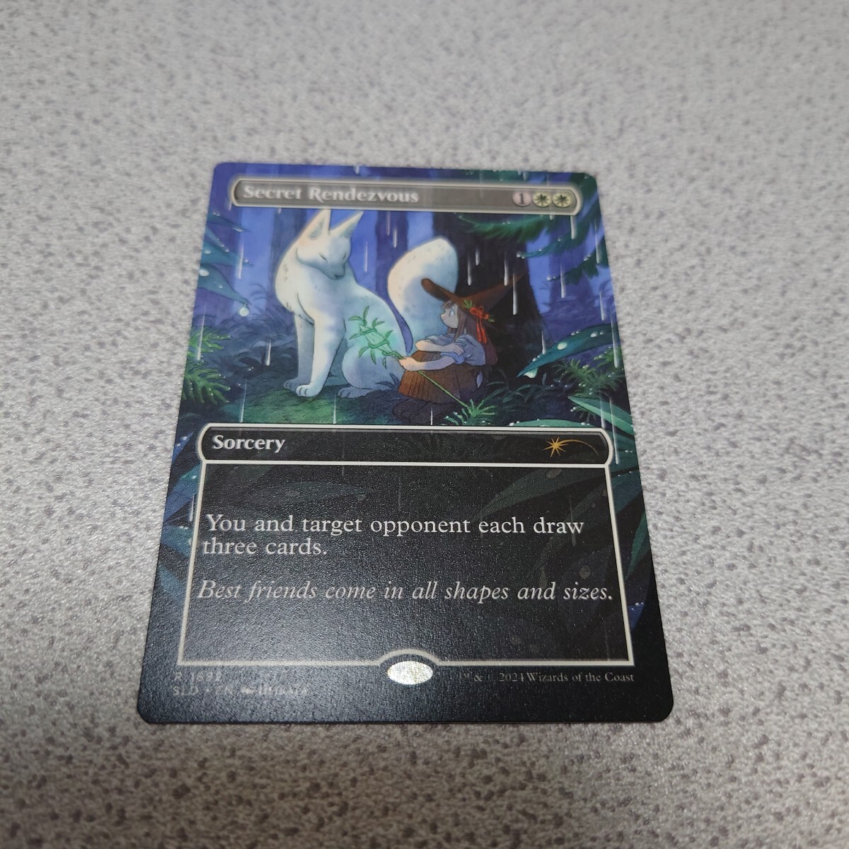 MTG SLD 秘密のランデブー 英語 一枚 ボーダーレス Secret lair シークレットレイヤー Adventures of the Little Witch 即決拍卖