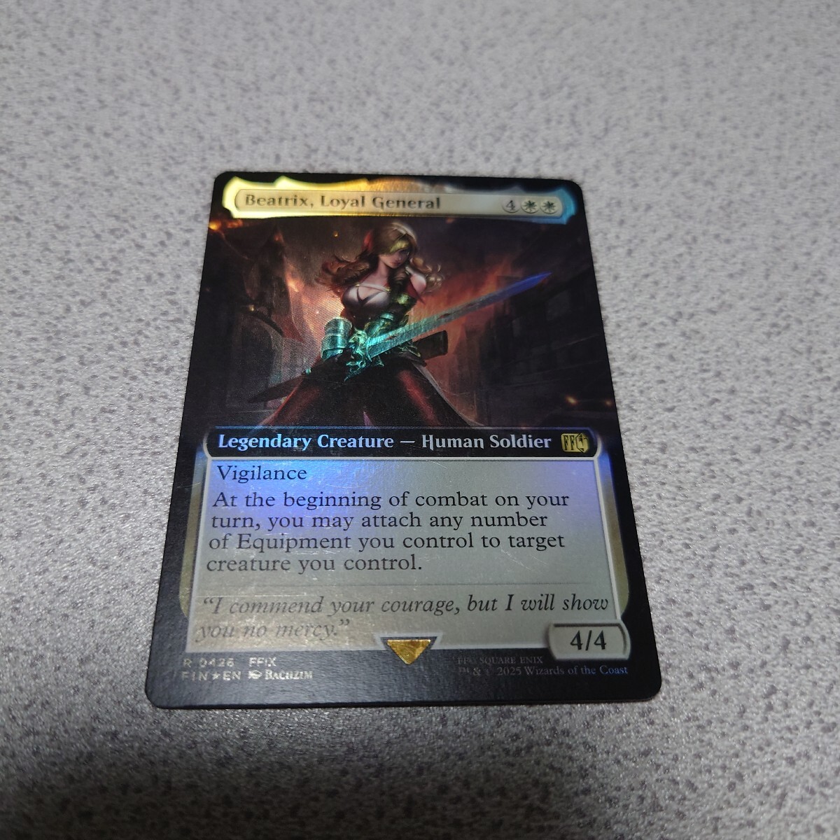 MTG FIN 忠実なる将軍、ベアトリクス 英語foil 一枚 拡張アート ファイナルファンタジー Final Fantasy 即決拍卖