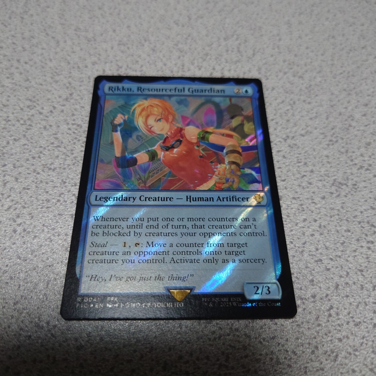 MTG FIN ニギヤカなガード、リュック 英語サージfoil 一枚 ファイナルファンタジー Final Fantasy 統率者デッキ FIC 即決拍卖