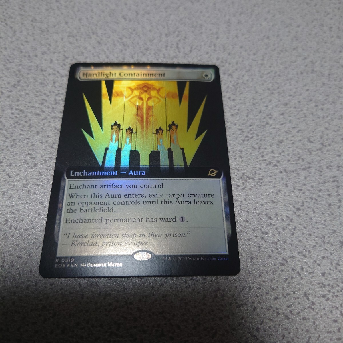 MTG EOE 堅光牢への封じ込め 英語foil 一枚 久遠の終端 拡張アート 即決拍卖