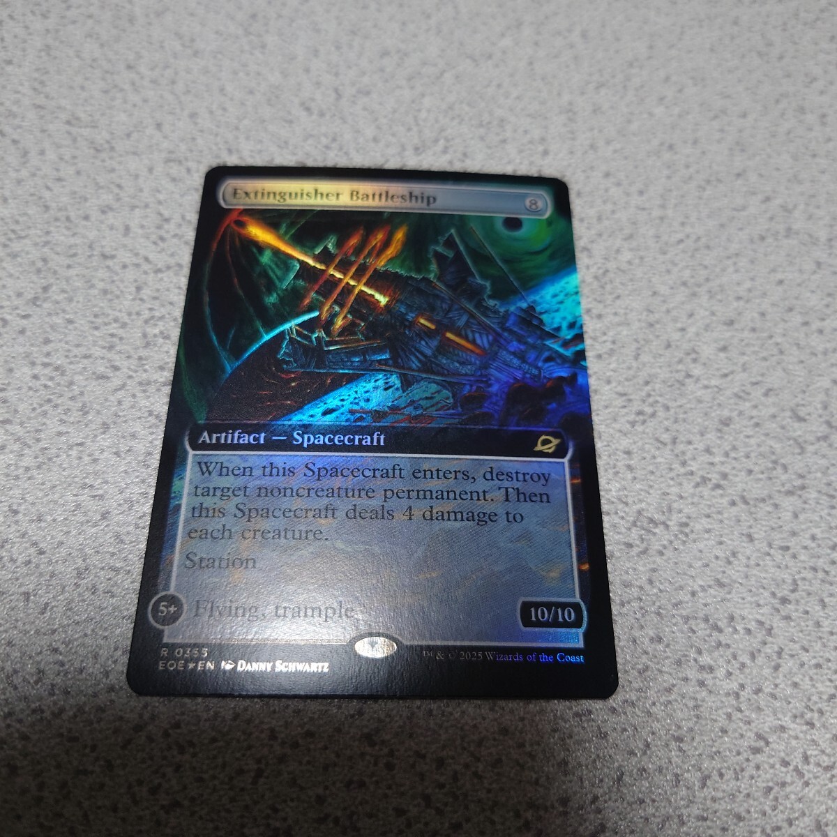 MTG EOE 殲滅戦艦 英語foil 一枚 拡張アート 久遠の終端 即決拍卖