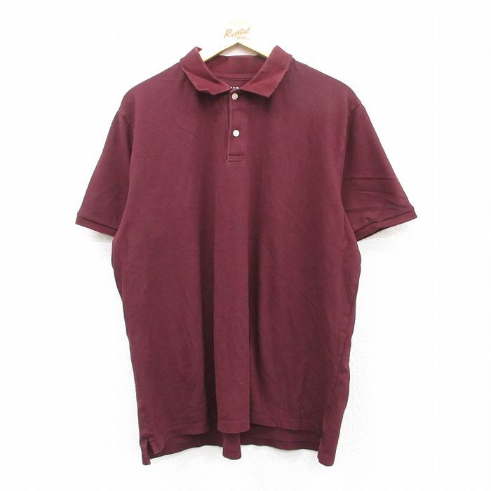 XL/古着 ギャップ GAP 半袖 ブランド ポロ シャツ メンズ エンジ系 25jun28 中古 トップス拍卖