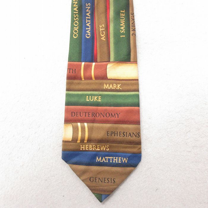 中古 ネクタイ 本 シルク こげ茶他 ブラウン 25jul01拍卖