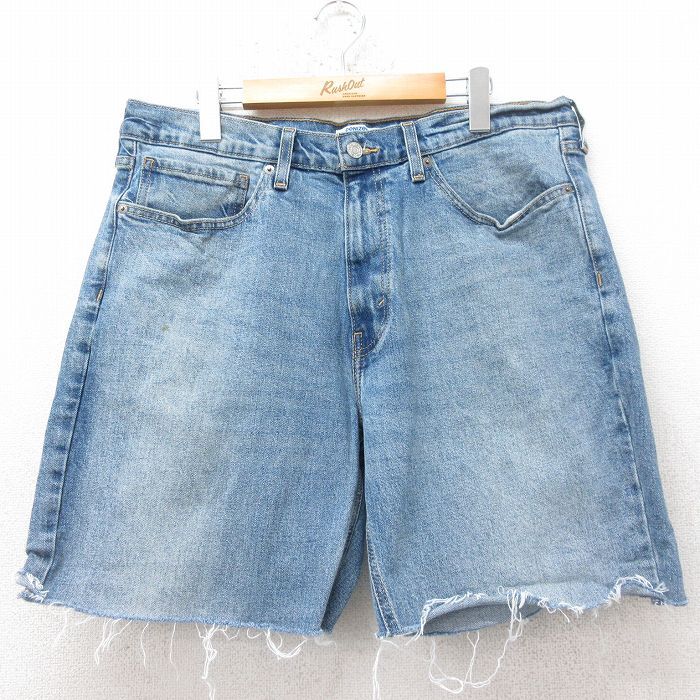 W36/古着 リーバイス Levis 231 ショート パンツ ショーツ メンズ 紺 ネイビー デニム 25jun30 中古 ボトムス 短パン ショーパン ハーフ拍卖