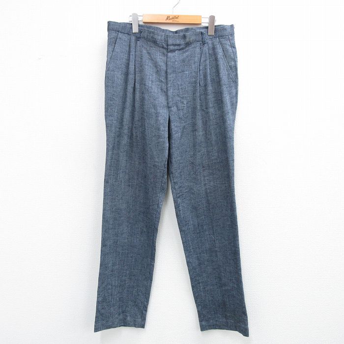 W36/古着 パンツ メンズ 80s タロン 紺 ネイビー spe 25jul03 中古 ボトムス ロング拍卖