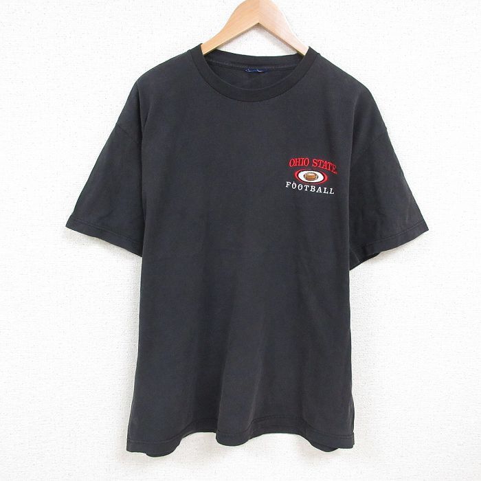 XL/古着 半袖 Tシャツ メンズ オハイオ クルーネック 黒 ブラック 25jul09 中古拍卖