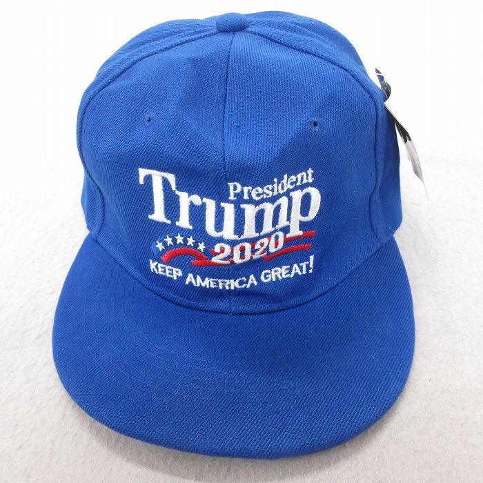 中古 キャップ トランプ大統領 刺繍 デッド 青 ブルー spe 25jul09拍卖