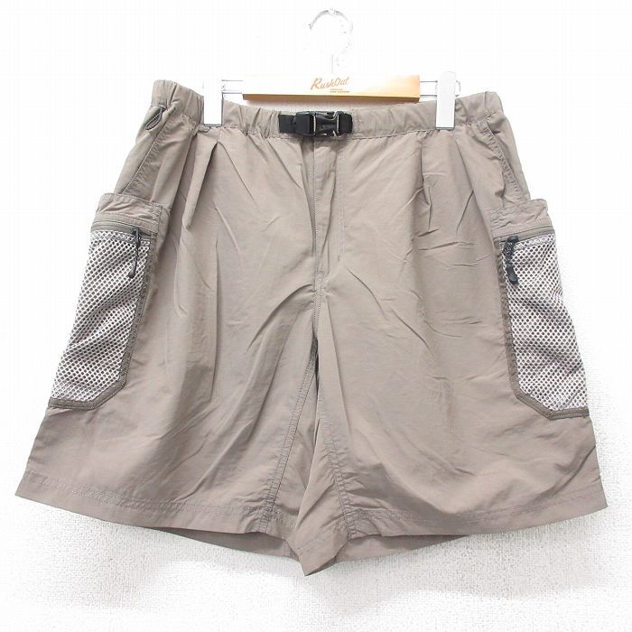 W35/古着 ショート ナイロン クライミング カーゴ パンツ ショーツ メンズ 茶 ブラウン spe 25jul18 中古 ボトムス 短パン ショーパン拍卖