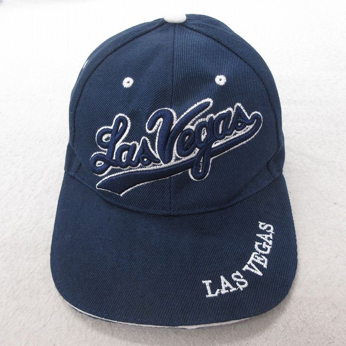 中古 キャップ ラスベガス 刺繍 紺 ネイビー 25jul22拍卖