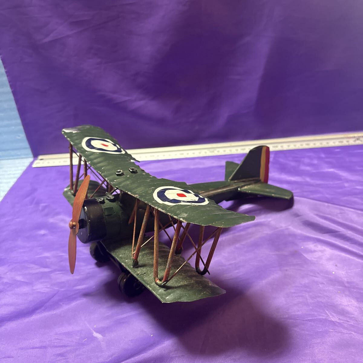 ブリキのヴィンテージおもちゃ  複葉 戦闘機 トレロ調拍卖