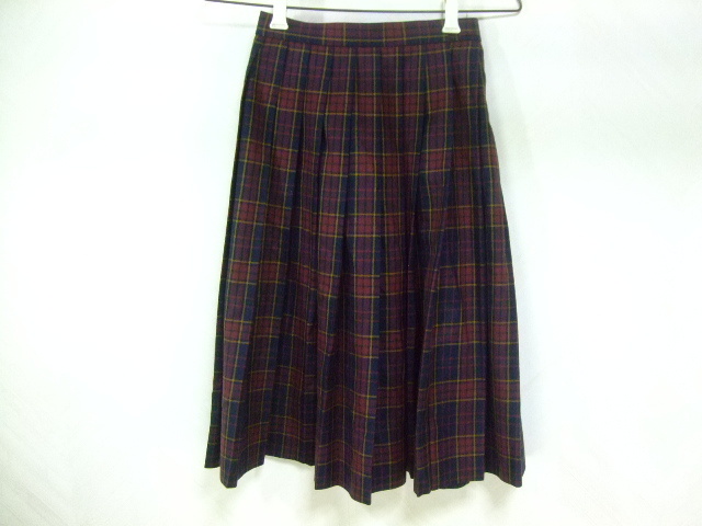 X724/コスプレ衣装/春日中 冬スカート/チェック柄 制服/福岡拍卖