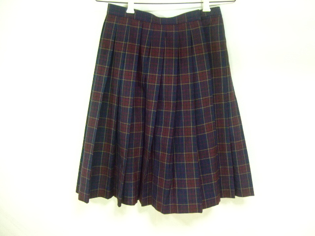 X722/コスプレ衣装/春日中 夏スカート/赤チェック柄 制服/福岡拍卖