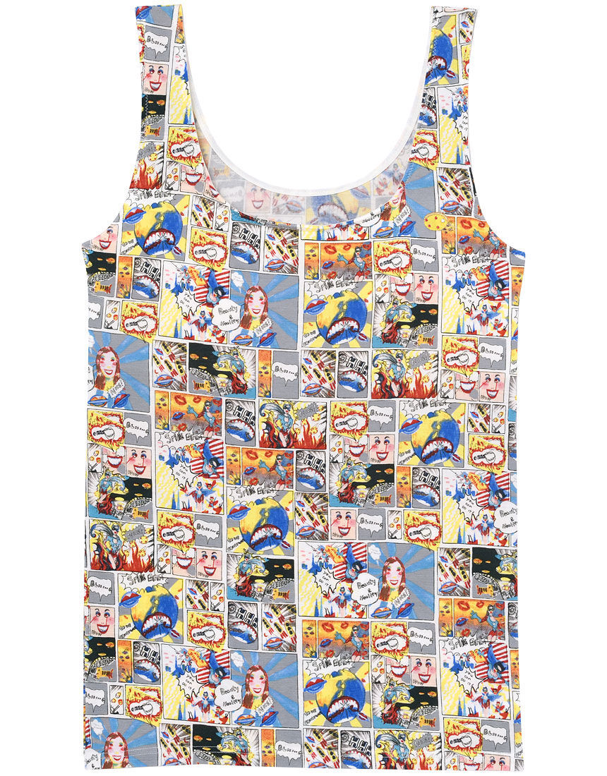 50%OFF 希少 ワコール ツモリチサト キャミソール L アメコミ柄 新品タグ付 550★拍卖