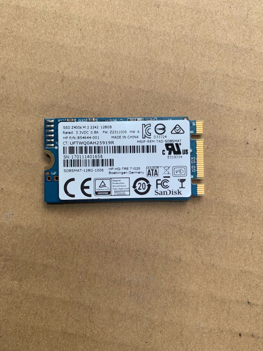 SanDisk製 SSD Z400s M.2 2242 128GB拍卖