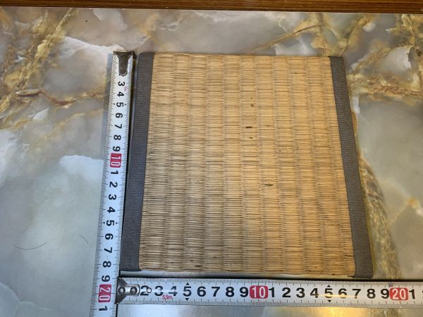 茶道具 畳縁 敷板 置き畳 茶碗台 和モダン インテリア 約18cm 厚さ0.5cm@301yo拍卖