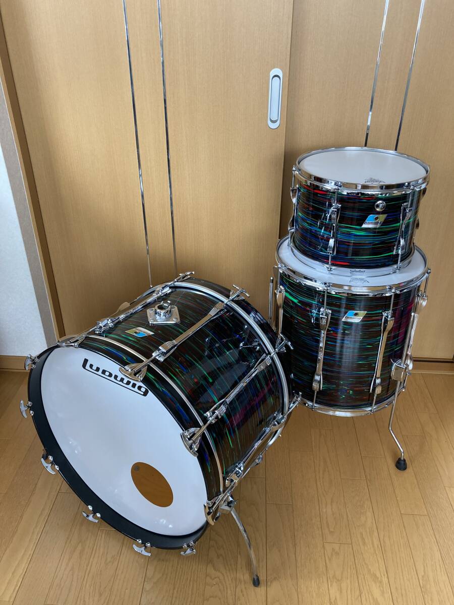 ludwig ラディック 70年代製 ビンテージドラムセット 貴重カラー! 綺麗です!!拍卖
