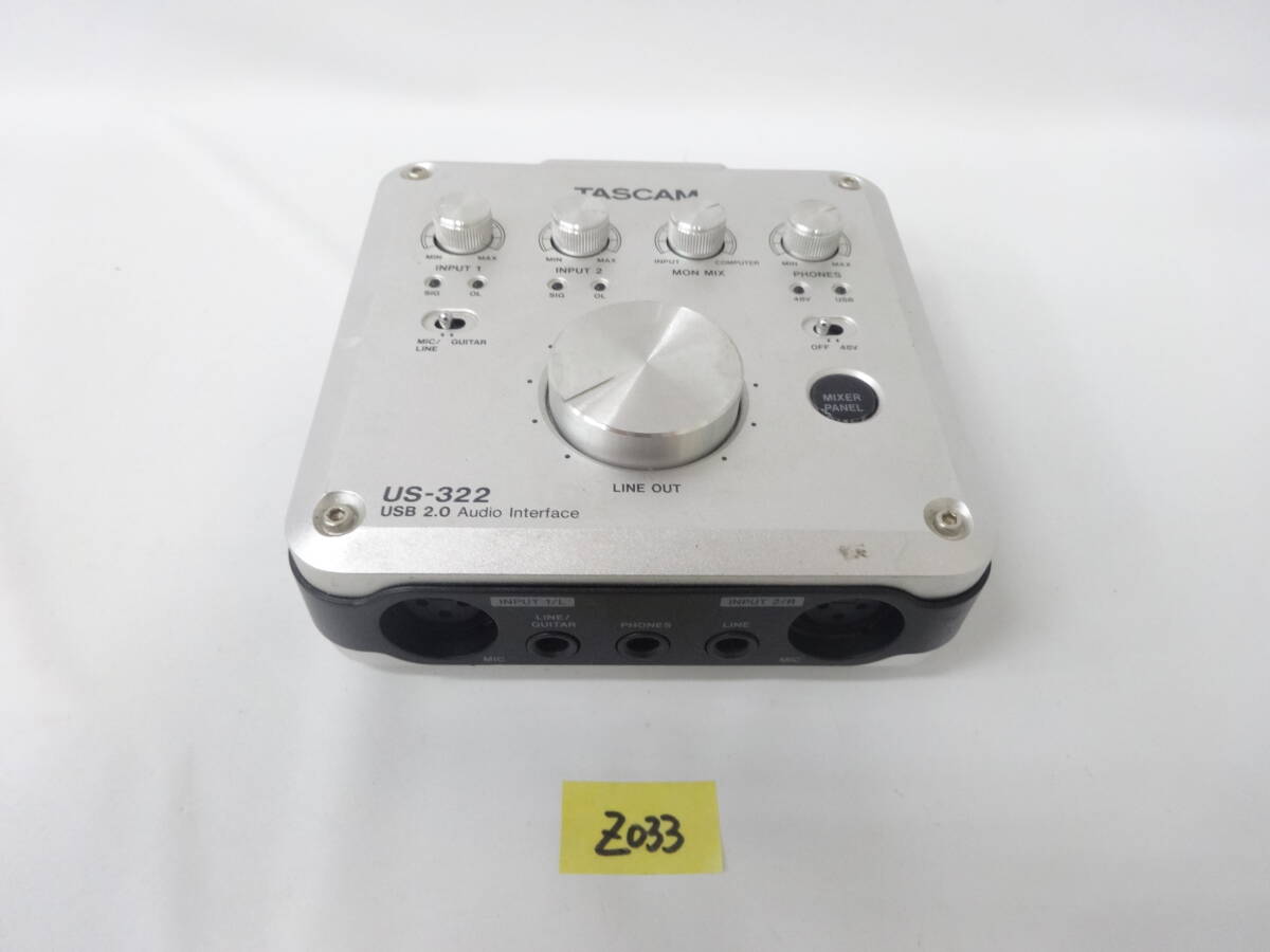 TASCAM US-322 USB 2.0オーディオインターフェース 通電確認済み Z034拍卖