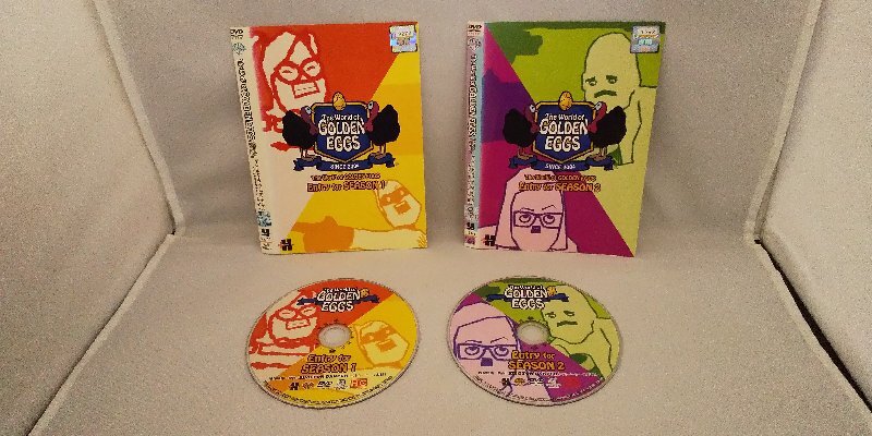 090-3554 送料無料 The World of GOLDEN EGGS Entry for SEASON 1+SEASON 2 全2巻 ジャケットとディスクのみ レンタル版拍卖