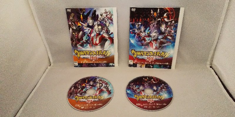 090-3555 送料無料 ウルトラマン THE LIVE ウルトラマンフェスティバル 2016 第1部、第2部 全2巻 ジャケットとディスクのみ レンタル版拍卖