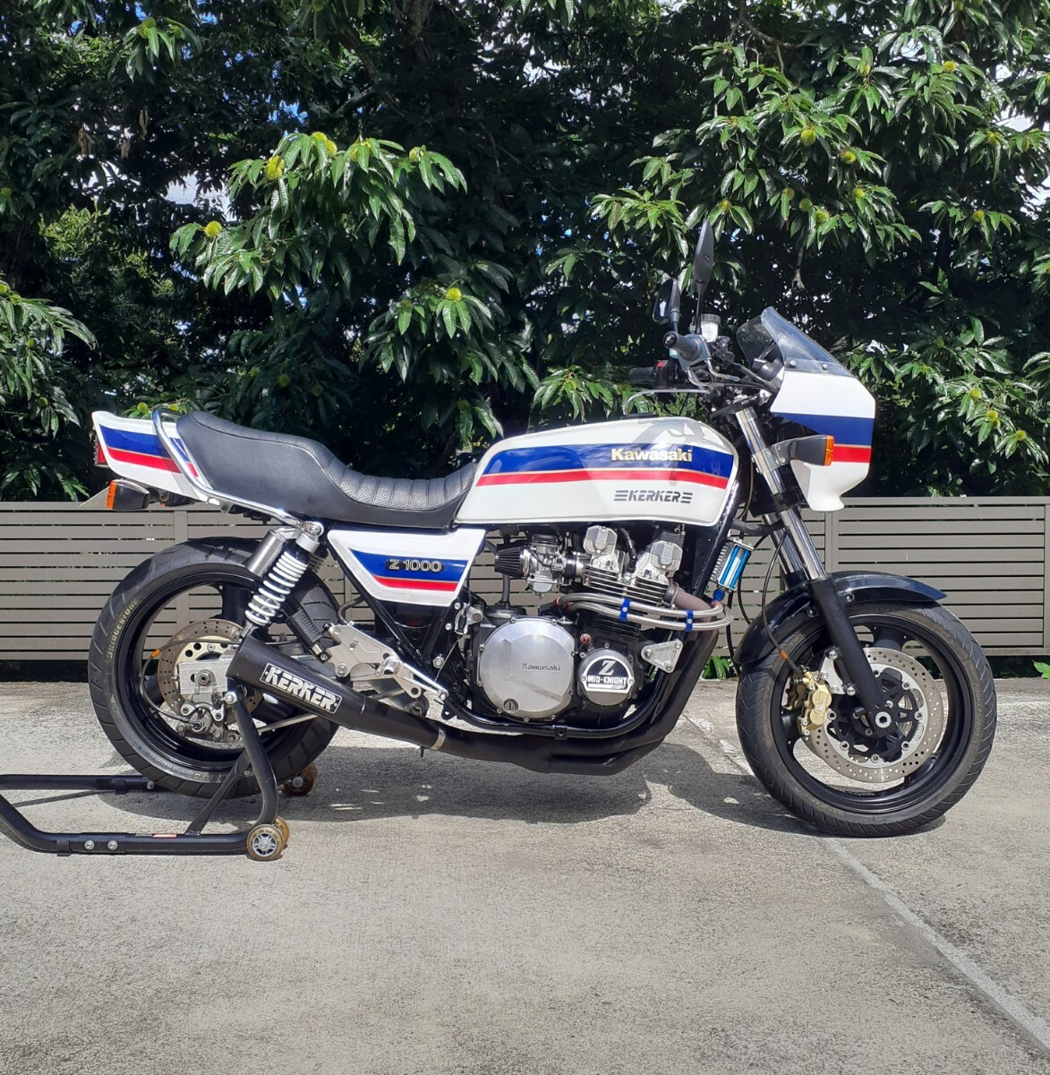 ■カワサキ☆Z1000J☆ホワイトローソン☆Z1000R☆ヨーロッパ仕様☆エンジンOH☆車検9年5月☆極上車☆ウオタニ☆加工CVK☆超美品カーカー■拍卖