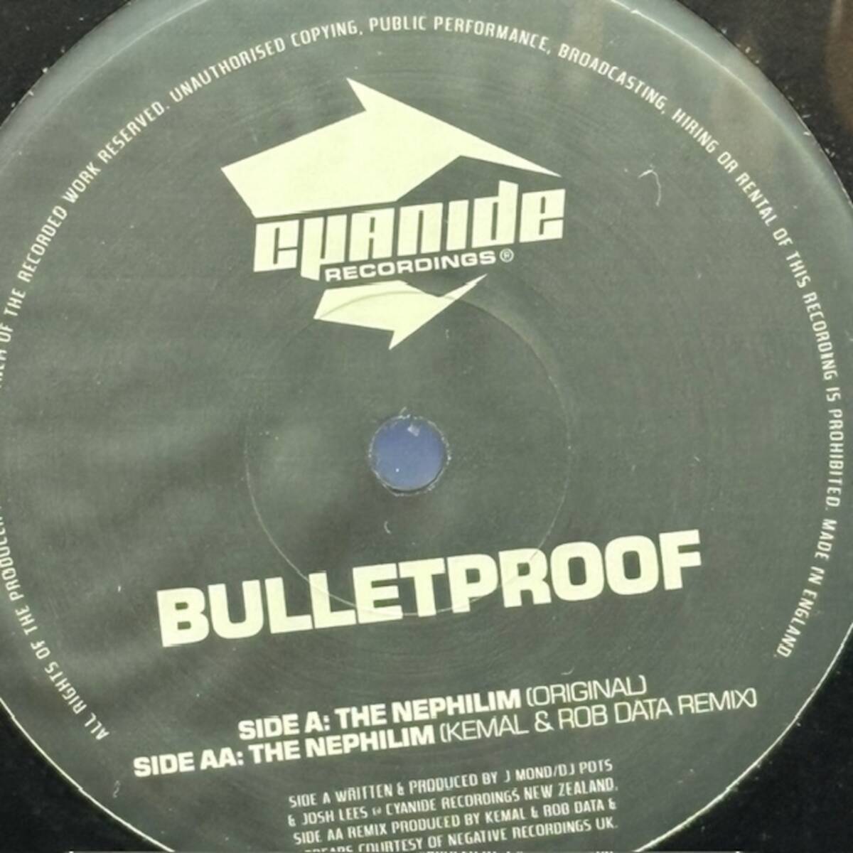 ★Bulletproof - The Nephilim (Original) / The Nephilim (Kemal & Rob Data Remix)(★盤面ほぼ良品!)拍卖