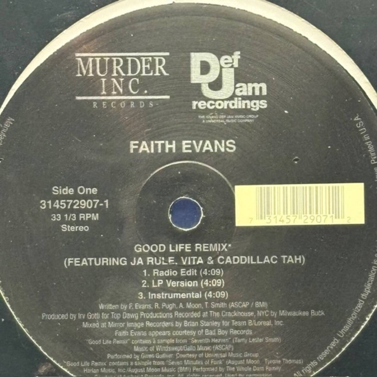 ★Faith Evans / Ja Rule - Good Life (Remix) / Furious(★ほぼ美品!)拍卖