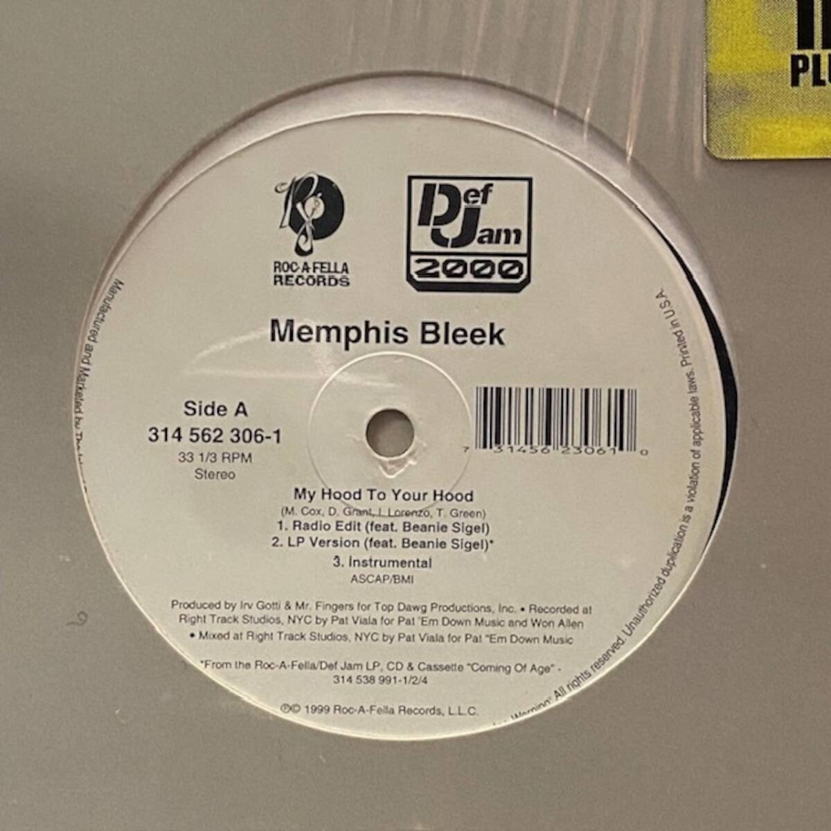 ★Memphis Bleek - My Hood To Your Hood(★盤面ほぼ良品!)拍卖